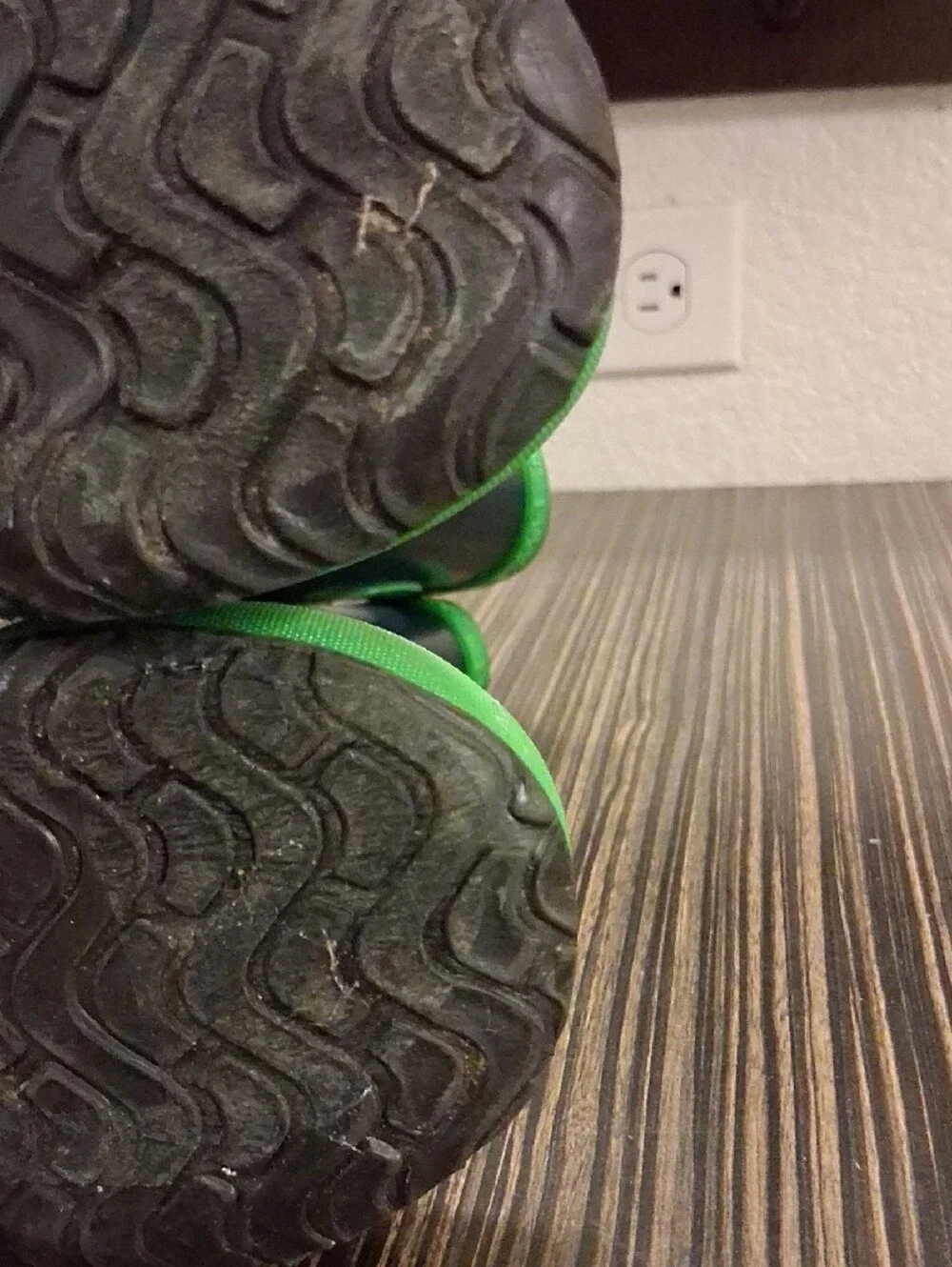 Bogs Black and Green Kids Rain Boots